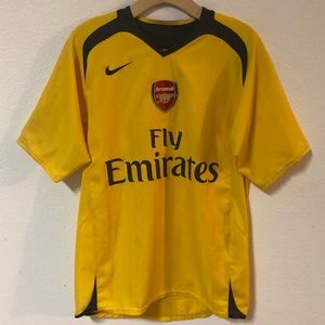 arsenal nike yellow jersey